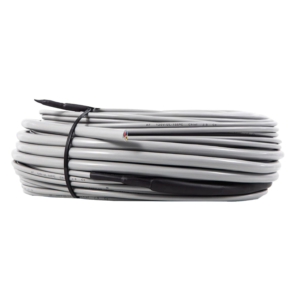51.4 Square Feet Waterproof Insulated Floor Heating Cable with Temperature Control Panel K70439