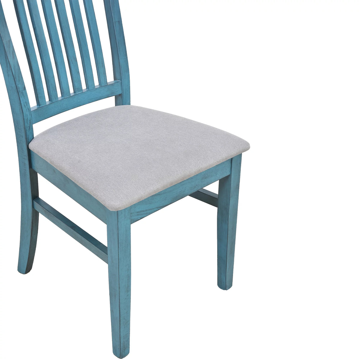 6 Piece Wood Dining Table Set with 4 Upholstered Chairs and Bench B892