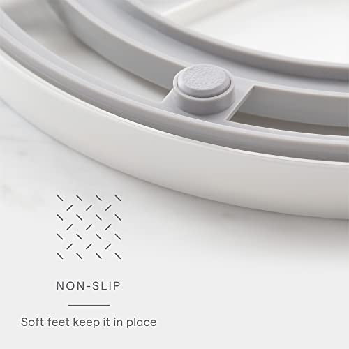 3 BPA-Free Clear Bins Rotating Storage Turntable Q187