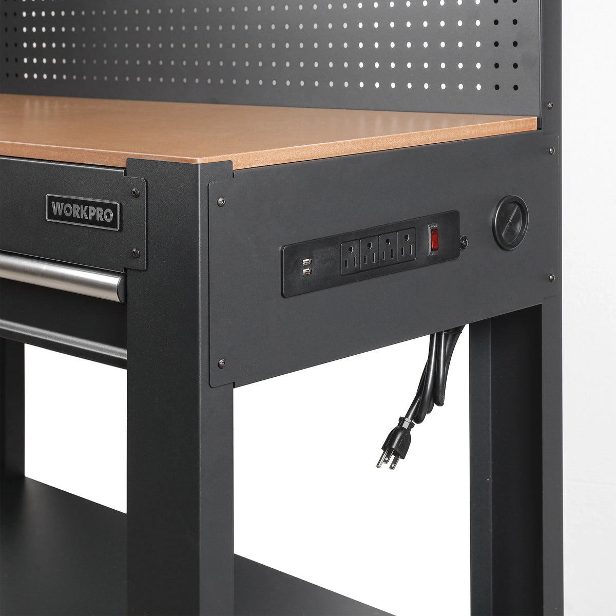 45-in Multipurpose Workbench with LED Light & Power Strip Z400916