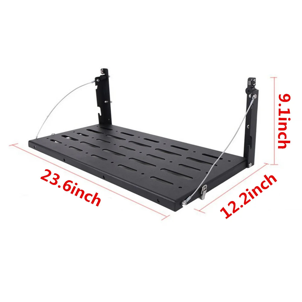 Black Foldable Metal Tailgate Table N413551
