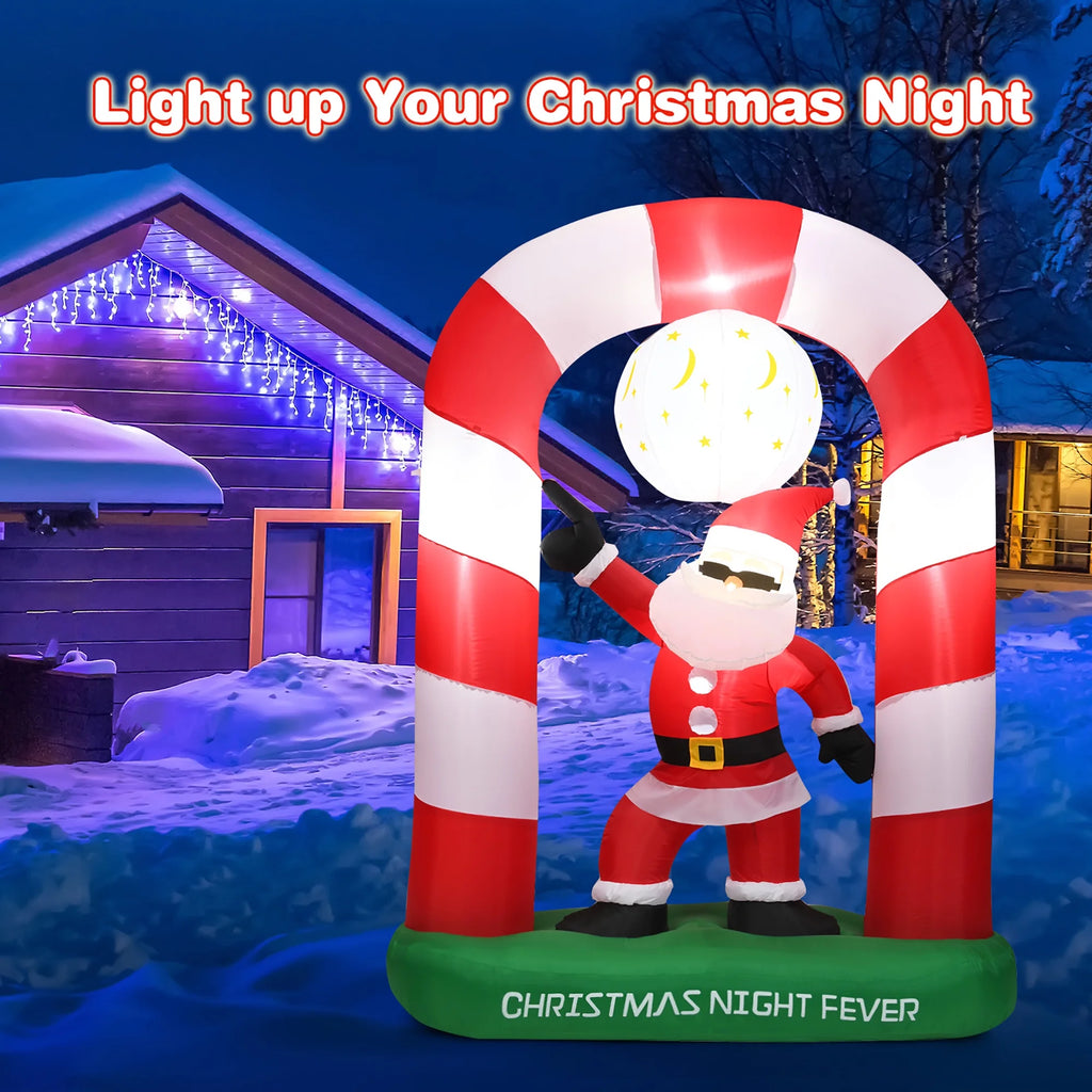 Inflatable Christmas Santa Claus Archway Yard Decoration M737
