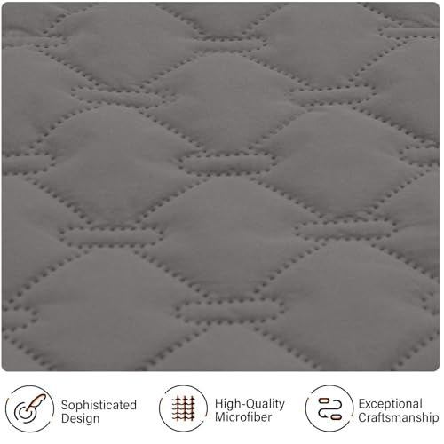 Oversized Sofa Slipcover Dark Grey Light Grey W8298