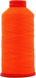 Neon Orange Bonded Nylon Thread #69 Upholstery Canvas Leather 1650YD Cones TEX70 U6218