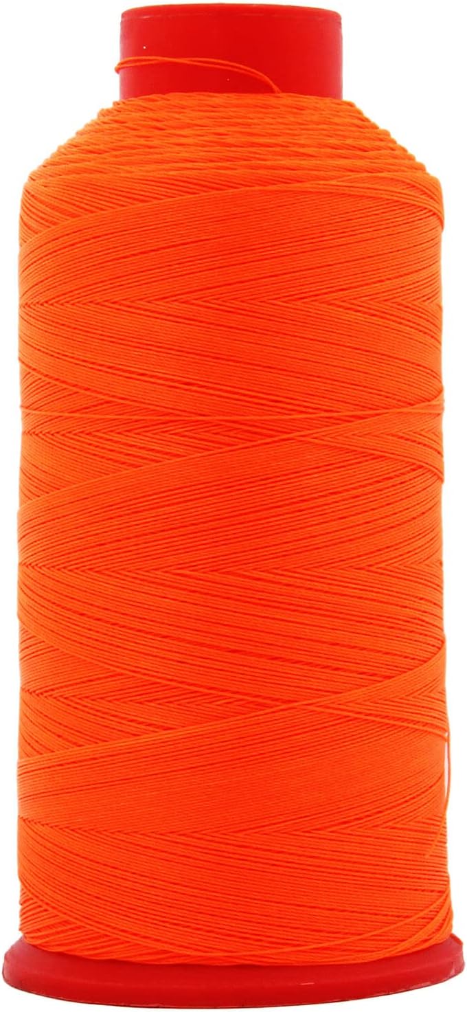 Neon Orange Bonded Nylon Thread #69 Upholstery Canvas Leather 1650YD Cones TEX70 U6218