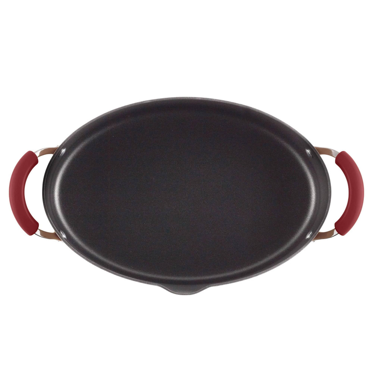 Hard Enamel Nonstick 8-Quart Covered Oval Pasta Pot with Pour Spout, Agave Blue W535
