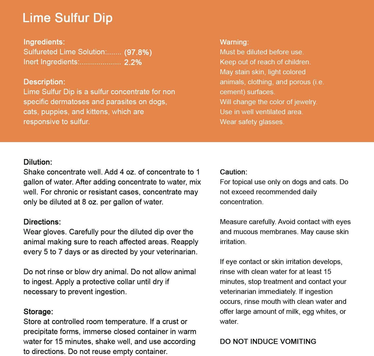 Lime Sulfur Dip 8 oz H696913