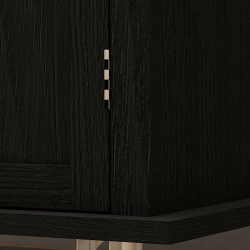 Navy Blue Kitchen Island on Wheels with Rubberwood Top Q502849