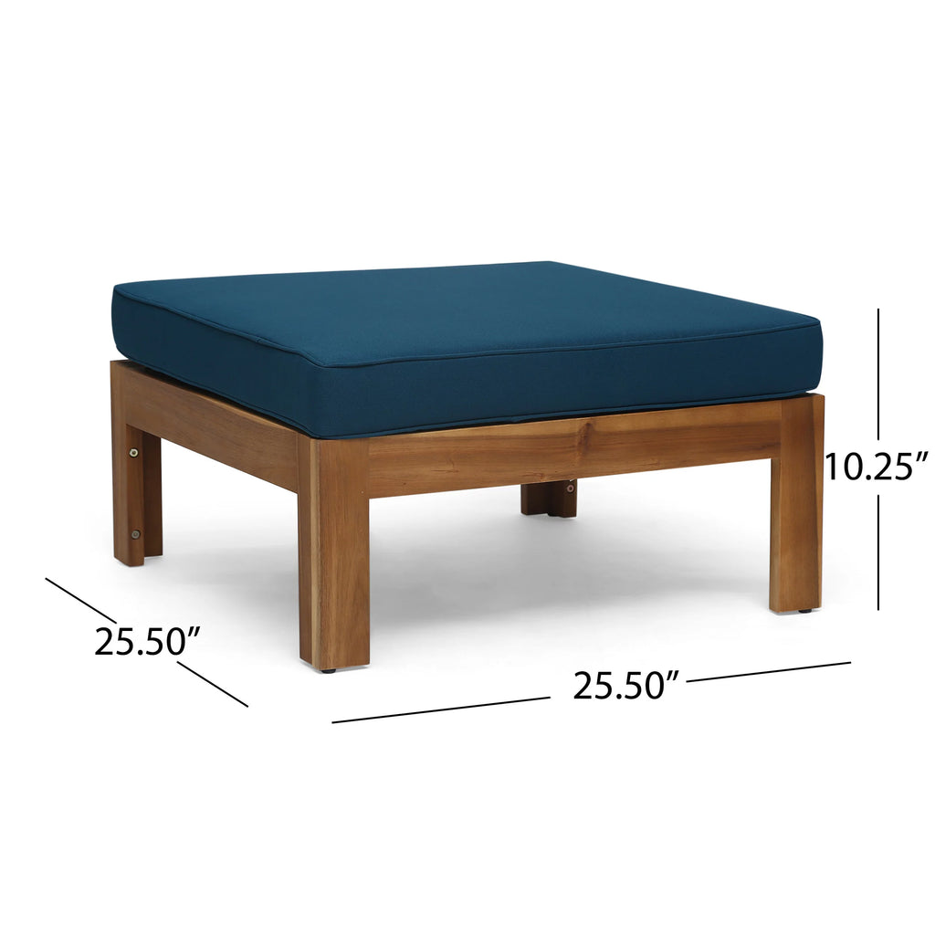 Acacia Wood 5 Piece 3-Seater Sectional Sofa Set E106