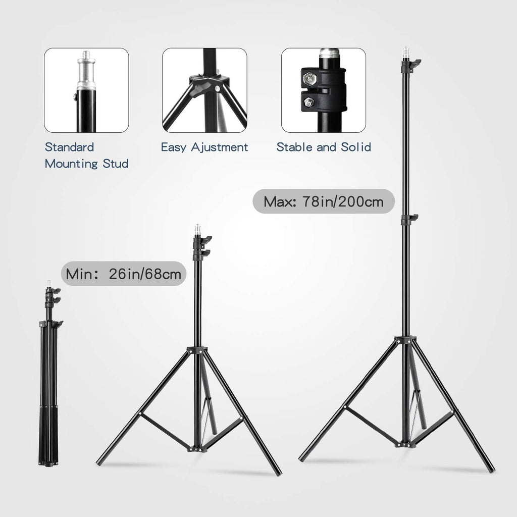 Softbox Lighting Kit Continuous Lighting System with 5700K Light Bulb G61577