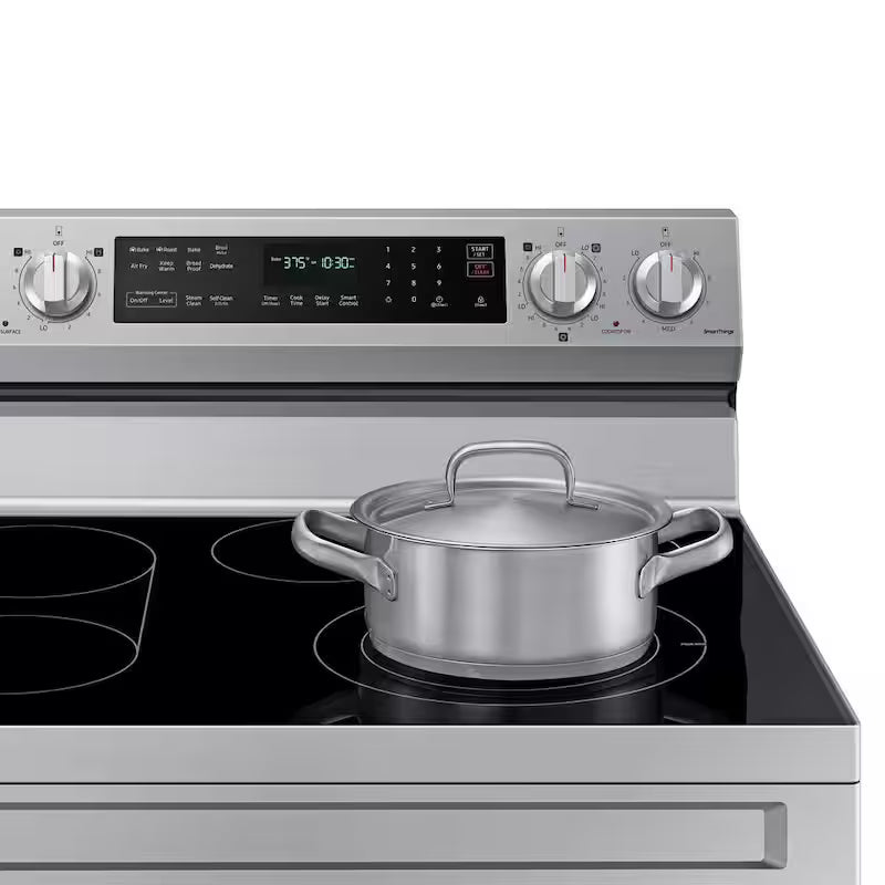 6.3 cu. ft. Convection Electric Range with AirFry in Stainless Steel Y364