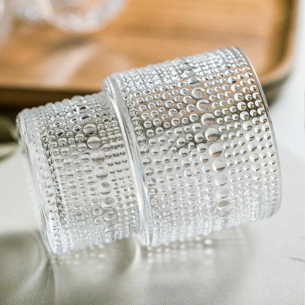 Set of 4 Small Transparent Glass Cups 190ml F3588