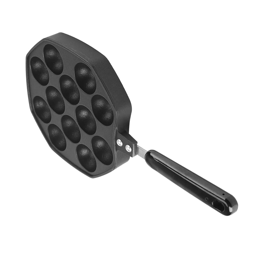Black Non Stick Aluminum Aebleskiver Pan B34838