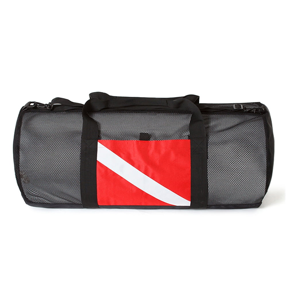 Mesh Duffel Gear Bag for Snorkel Fins Diving Surfing Gear Y447
