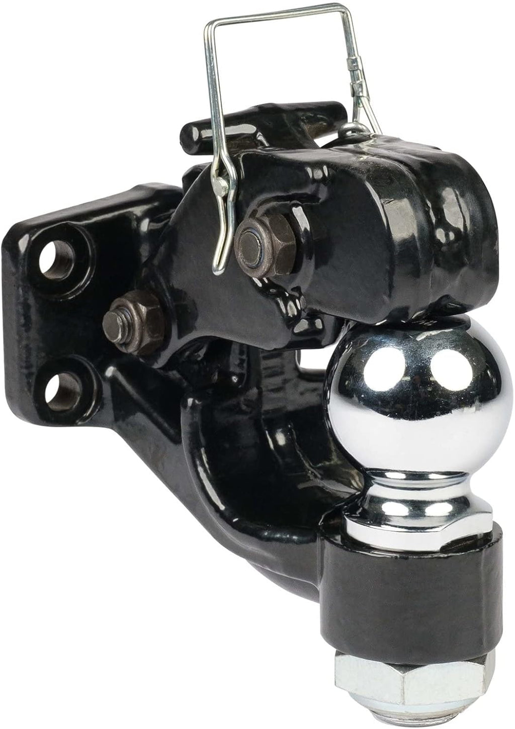 Pintle Hitch with 2-5/16-Inch Trailer Ball, 8 Ton Combination Hitch with Mounting Kit Y213