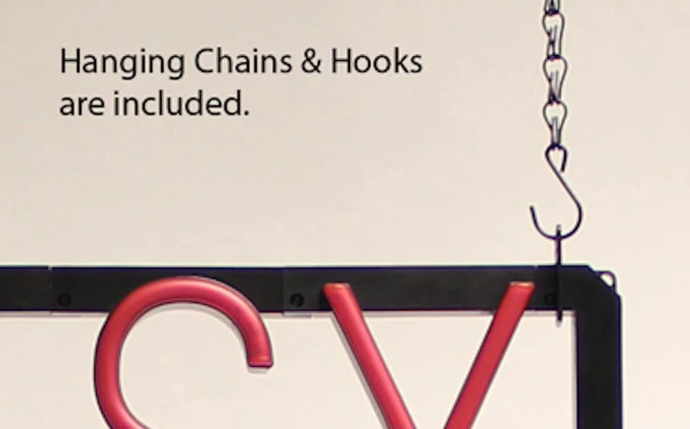 LED Sign for Business 19.2" x 23.8" Red K8164