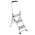 Aluminum Folding 3 Step Stool with Non-Slip Wide Pedal N50560