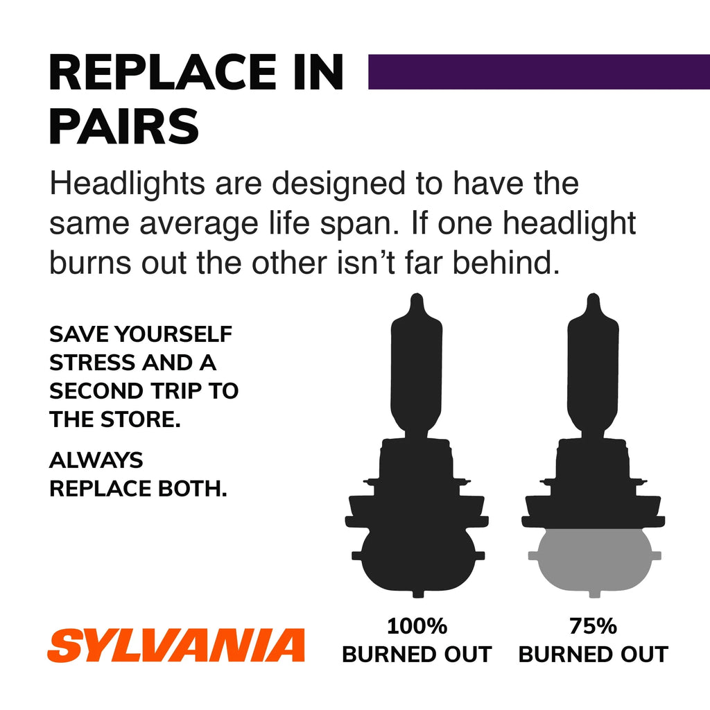 H11 Halogen Headlight Bulb, 2 Pack D856