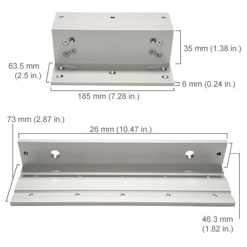 One Door Access Control Outswinging Door Electromagnetic Lock Kit with Wireless Receiver Remote and PIR Kit U320