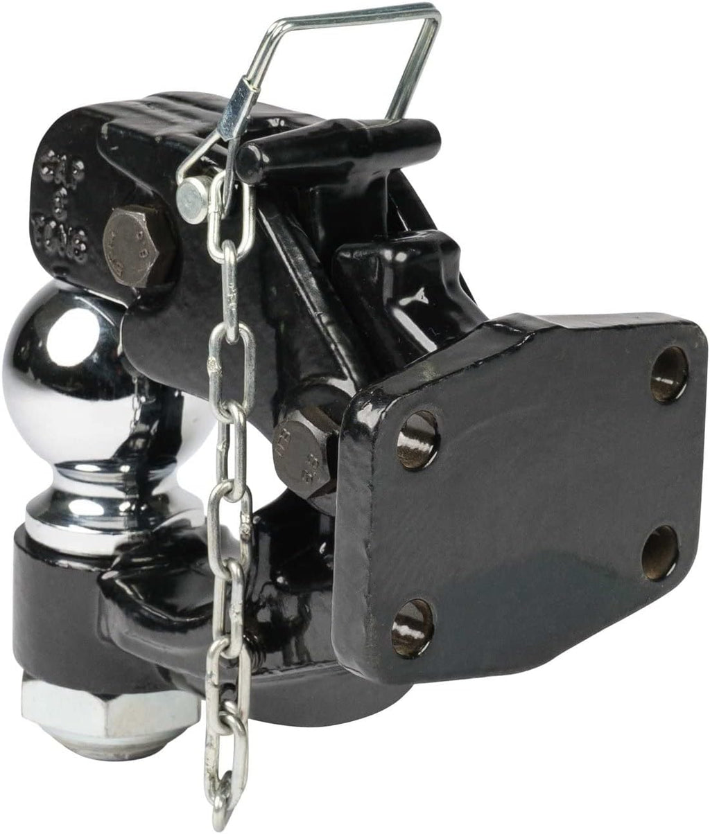 Pintle Hitch with 2-5/16-Inch Trailer Ball, 8 Ton Combination Hitch with Mounting Kit Y213