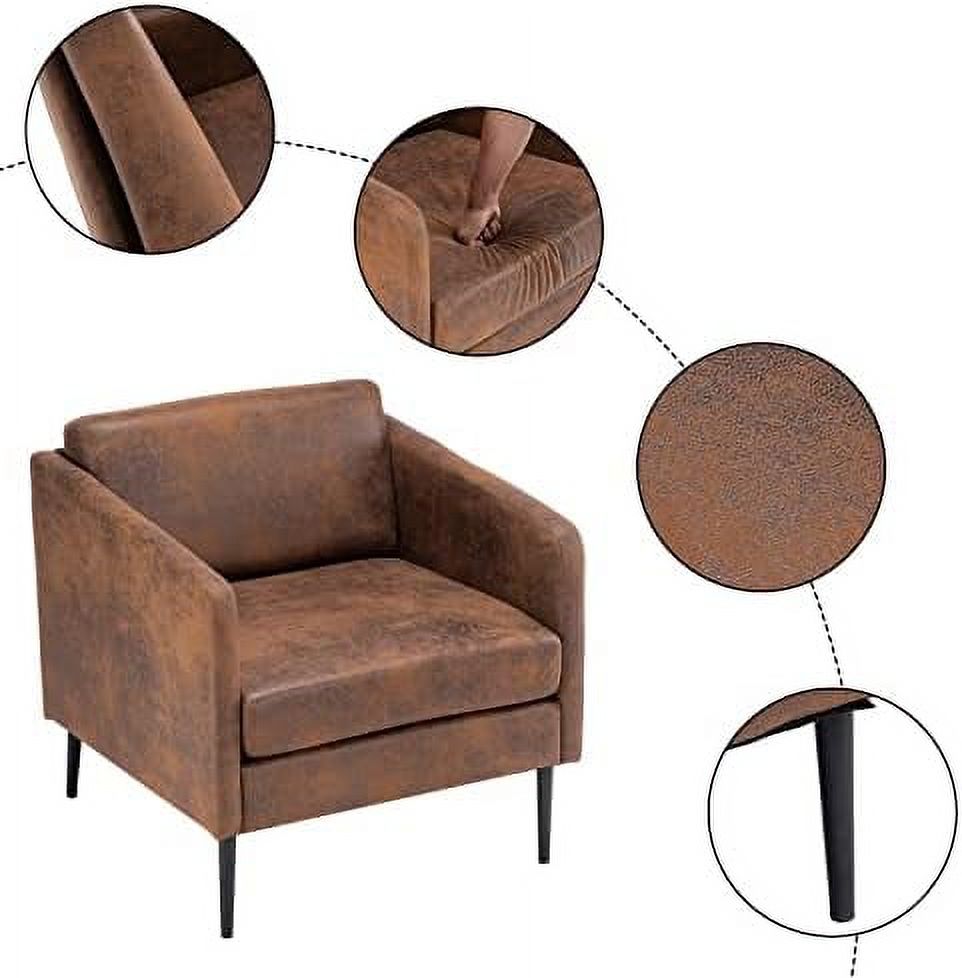 Bronzing Cloth 2-Seat Sofa with Metal Legs H670972