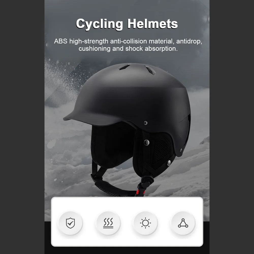 Winter Warm Cycling Helmets with Adjustable Safety M317509