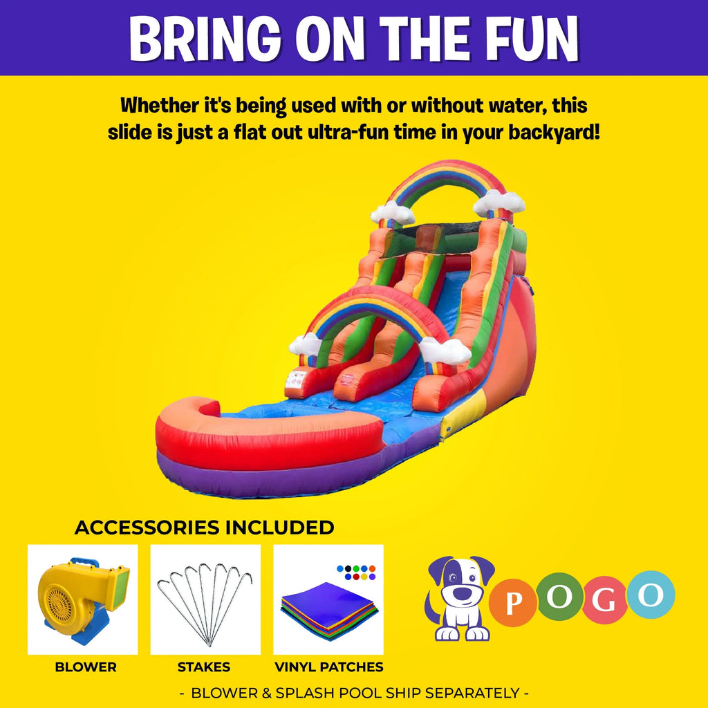 15 ft Inflatable Water Slide with Blower J237012