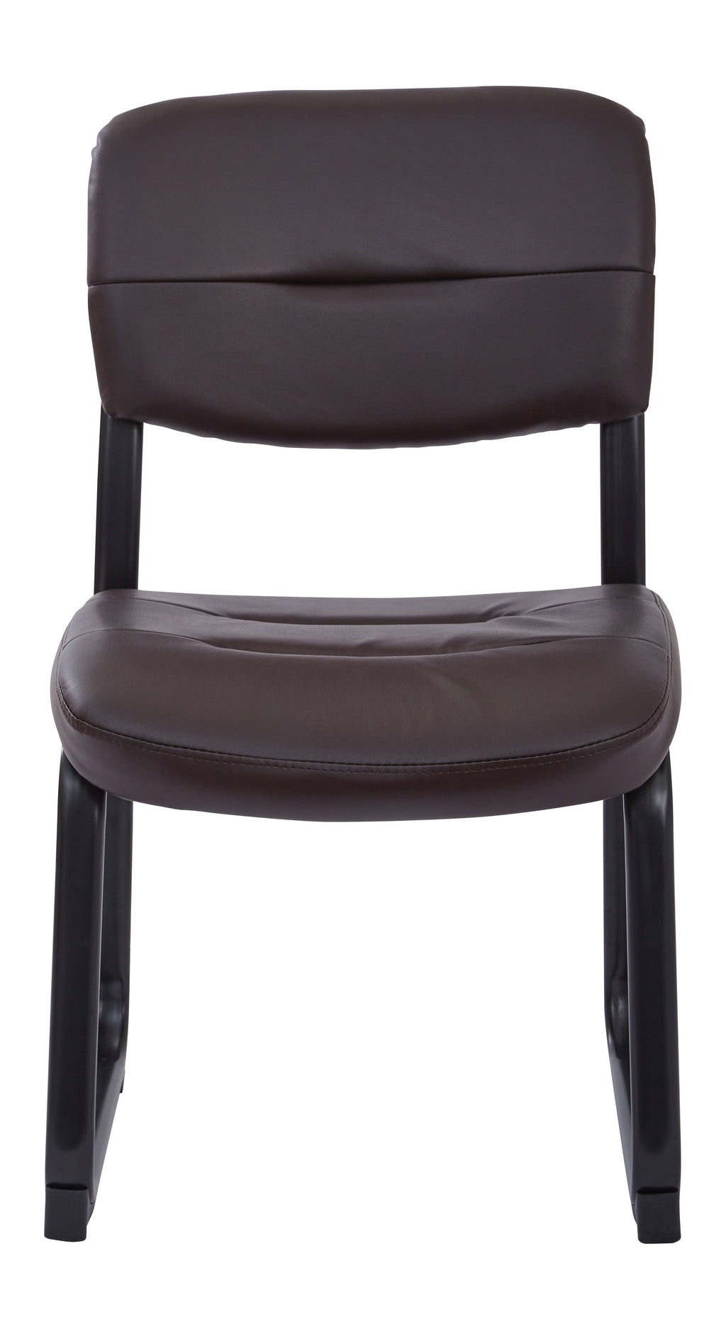 Espresso Visitor Chair with Sled Base U498685