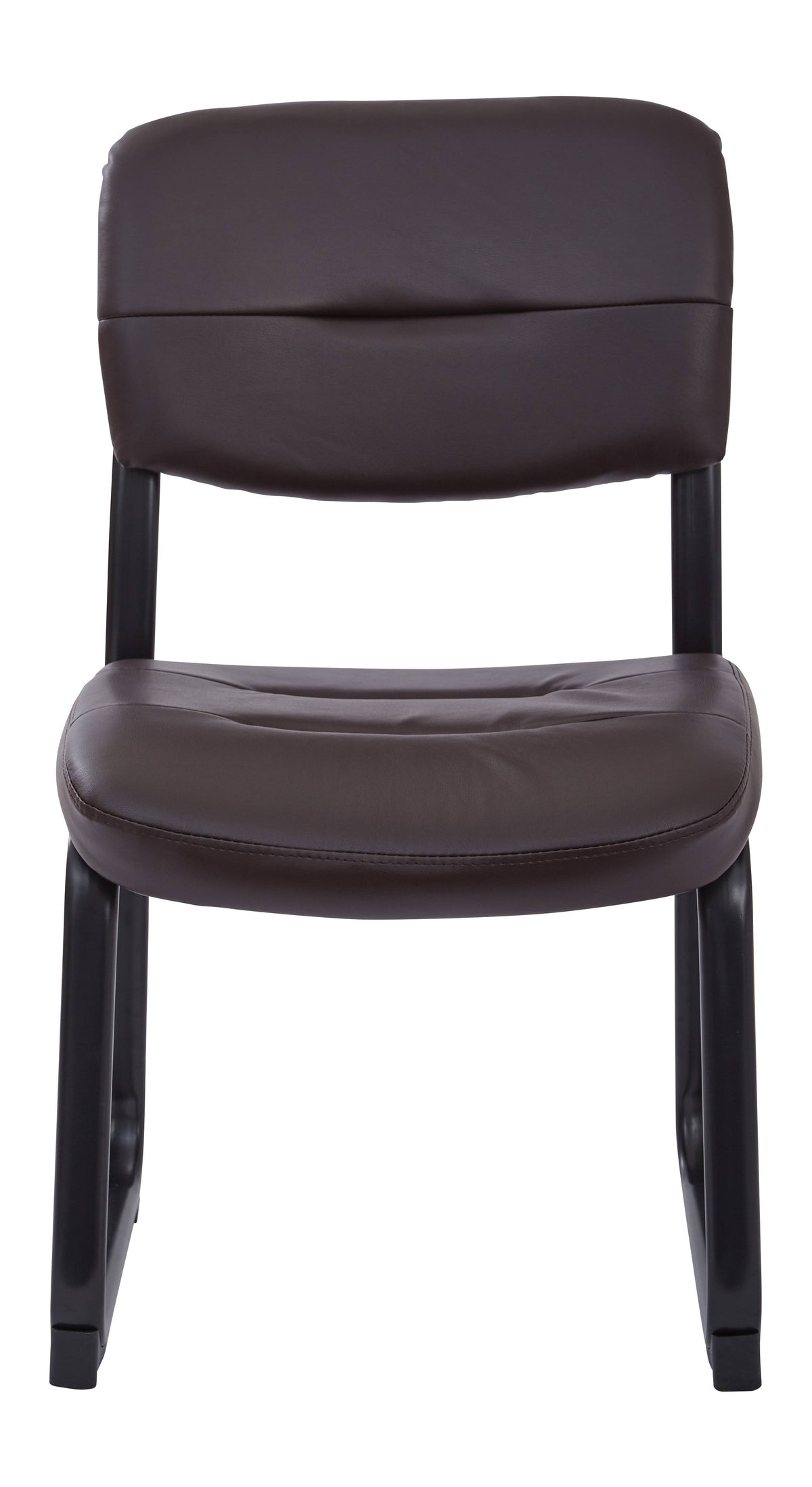 Espresso Visitor Chair with Sled Base U498685