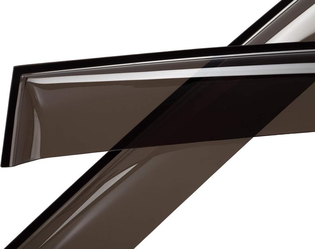 4 Pieces Tape-on Side Window Deflectors for Ford Fiesta Sedan U318