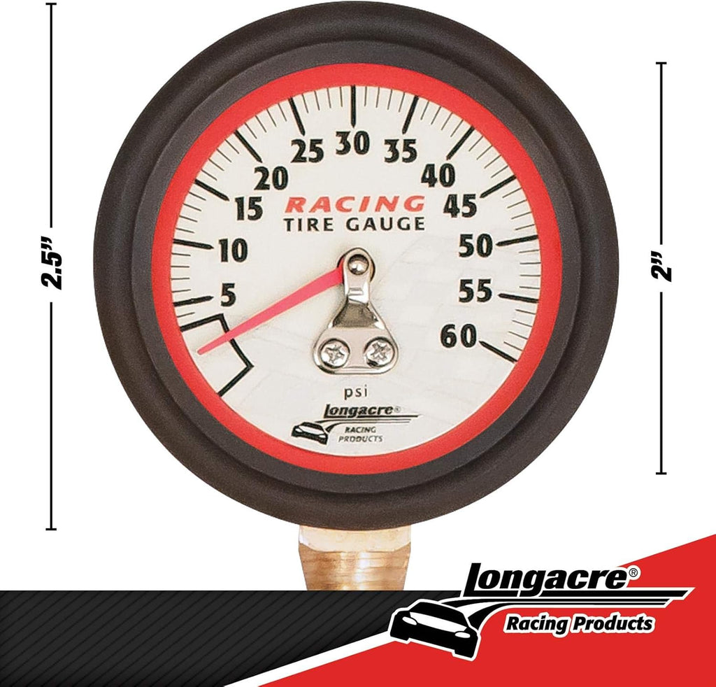 0-60 PSI Analog Tire Pressure Gauge, 2 Inch, Pack of 2 S701
