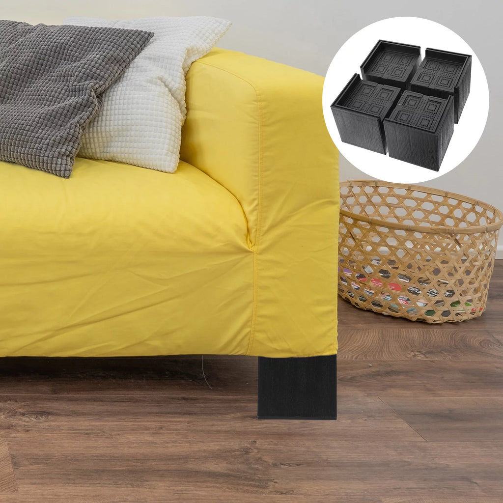 4pcs Square Rubber Furniture Risers P23043
