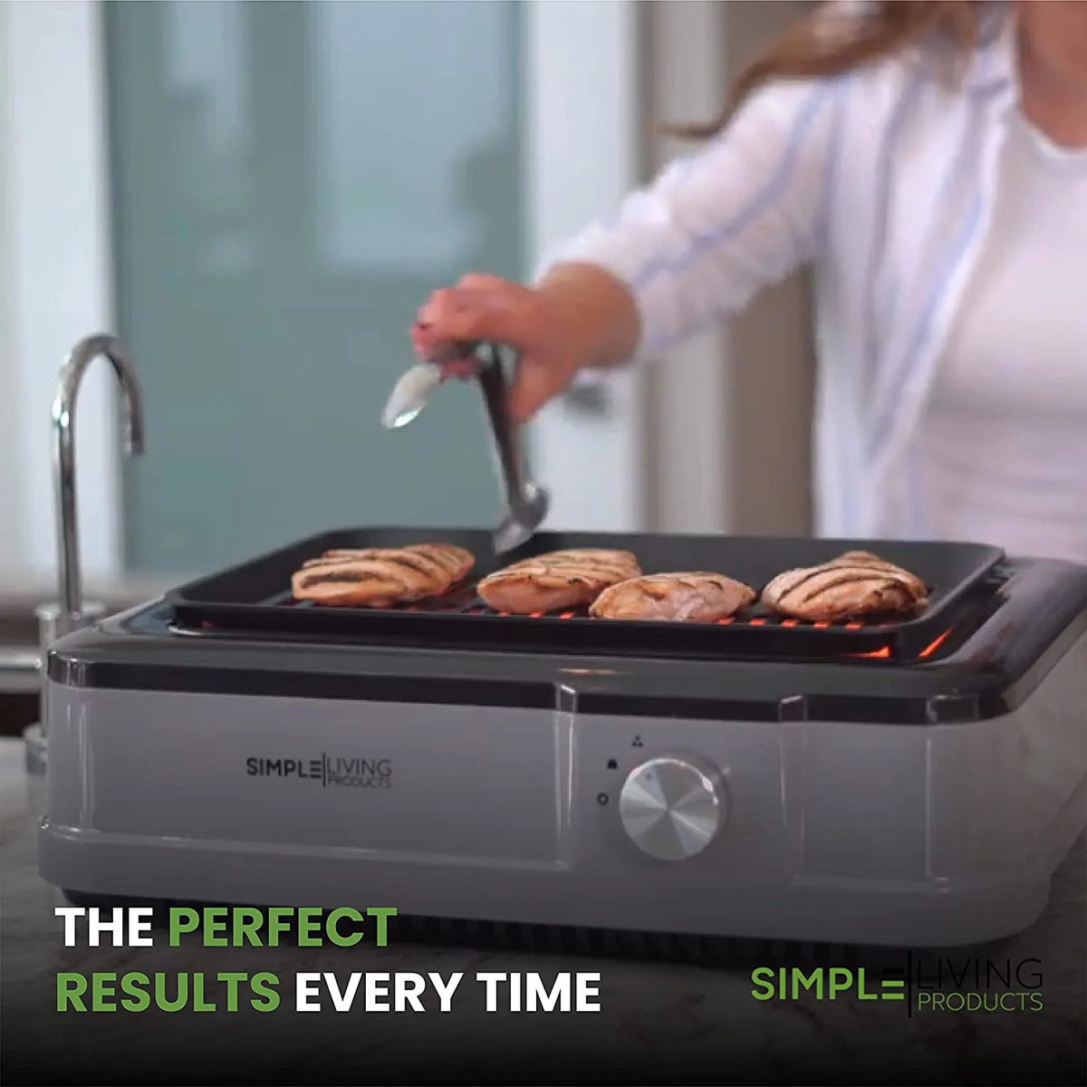 Infrared Electric Smokeless Grill Non Stick Ceramic 8x14" U970613