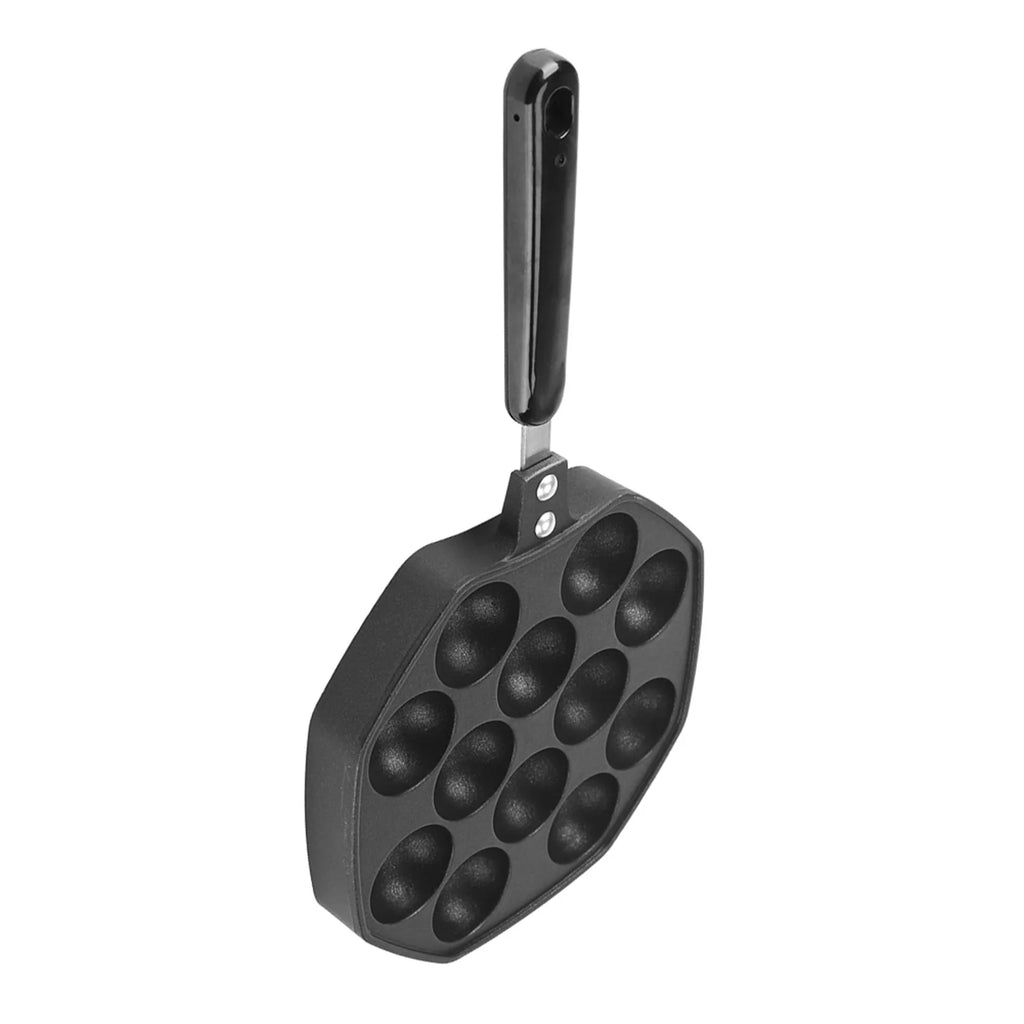 Black Non Stick Aluminum Aebleskiver Pan B34838