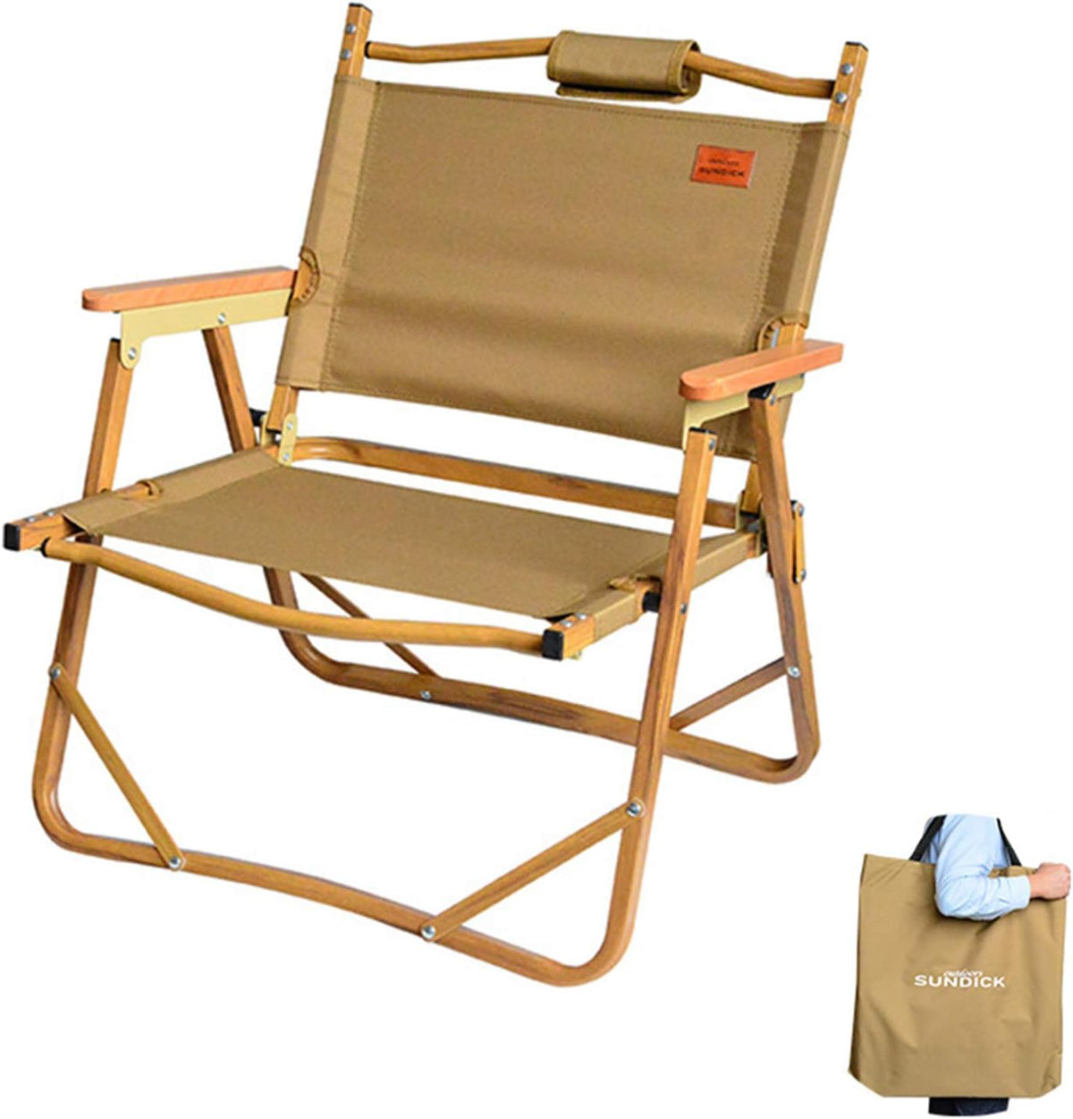 Portable Foldable Wood Chair R372