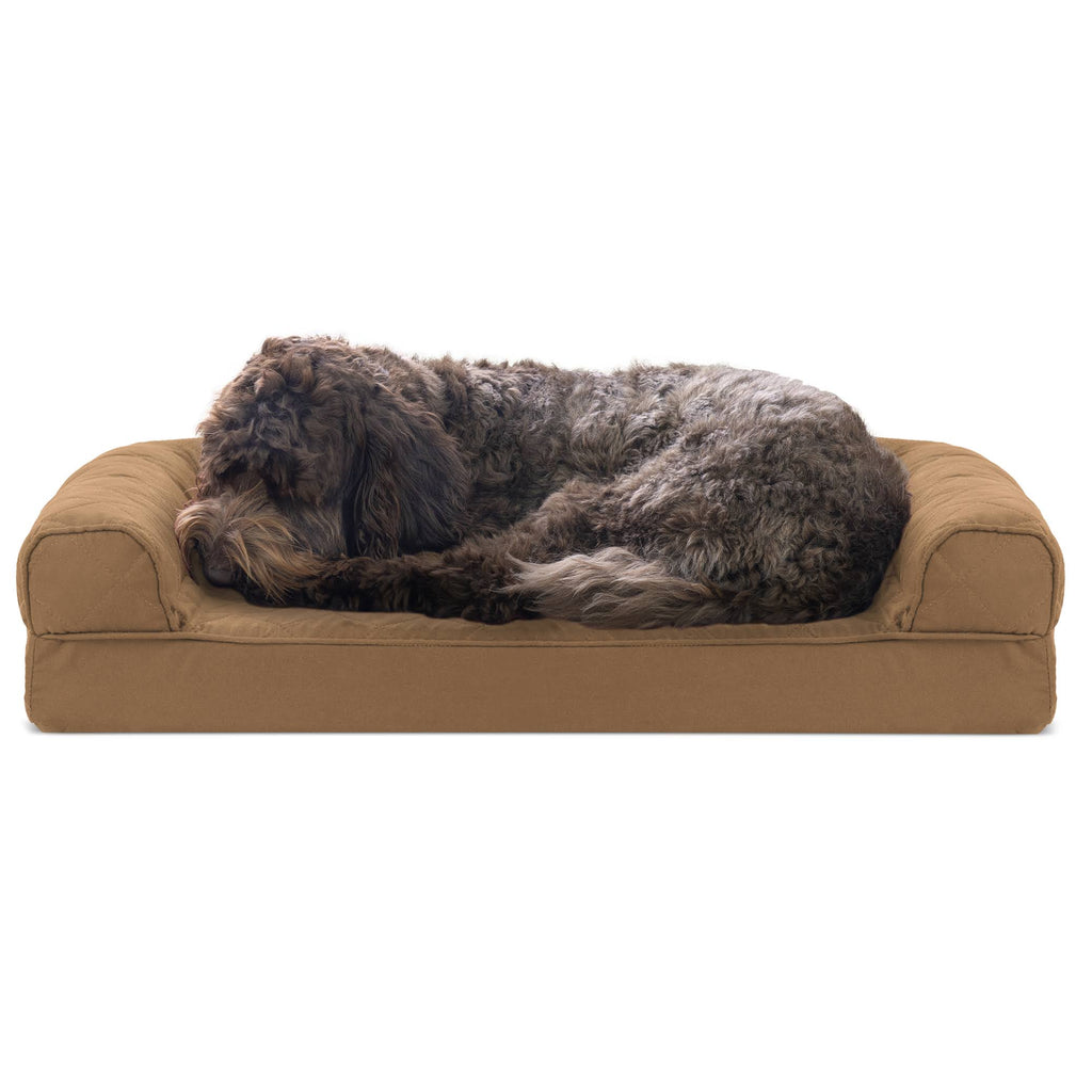 Quilted Cooling Gel Foam Sofa Dog Bed F339