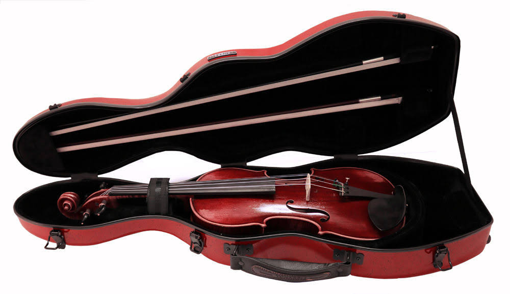 Red 4/4 Fiberglass Violin Case O939588