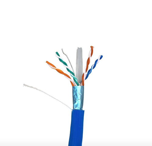 100-Meter Cat 6A UTP Bulk Cable - Blue W7607