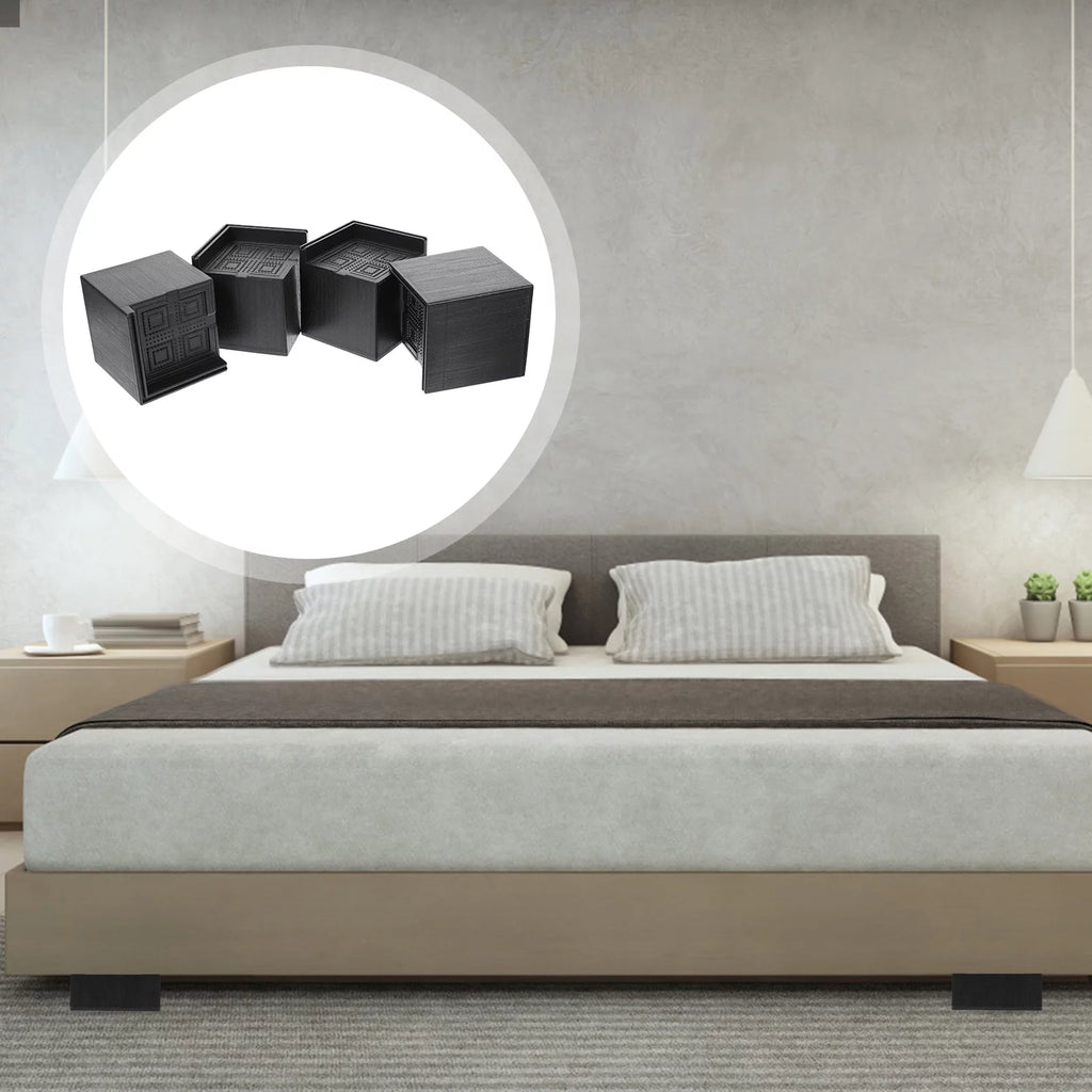 4pcs Square Rubber Furniture Risers P23043