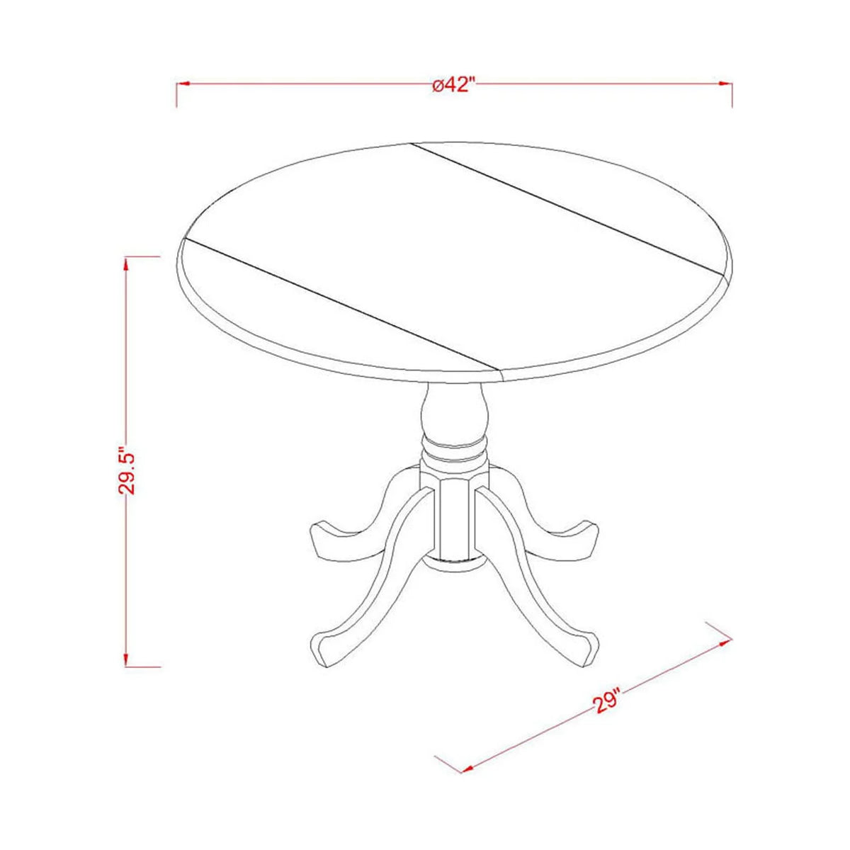 Traditional Wood Dining Table I55393