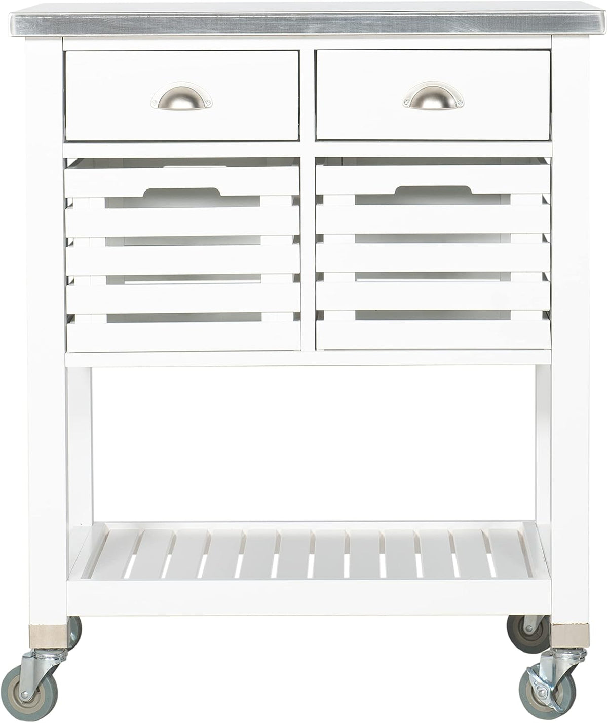 White Kitchen Cart V259