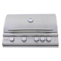 32-Inch 4-Burner Built-In Propane Gas Grill with Rear Infrared Burner & Lift-Assist Hood T320
