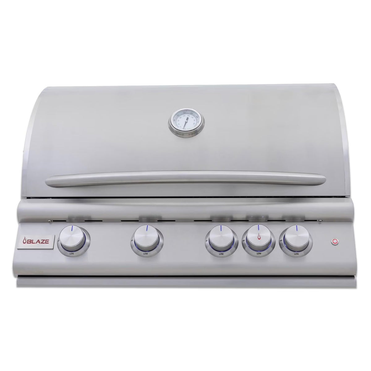 32-Inch 4-Burner Built-In Propane Gas Grill with Rear Infrared Burner & Lift-Assist Hood T320