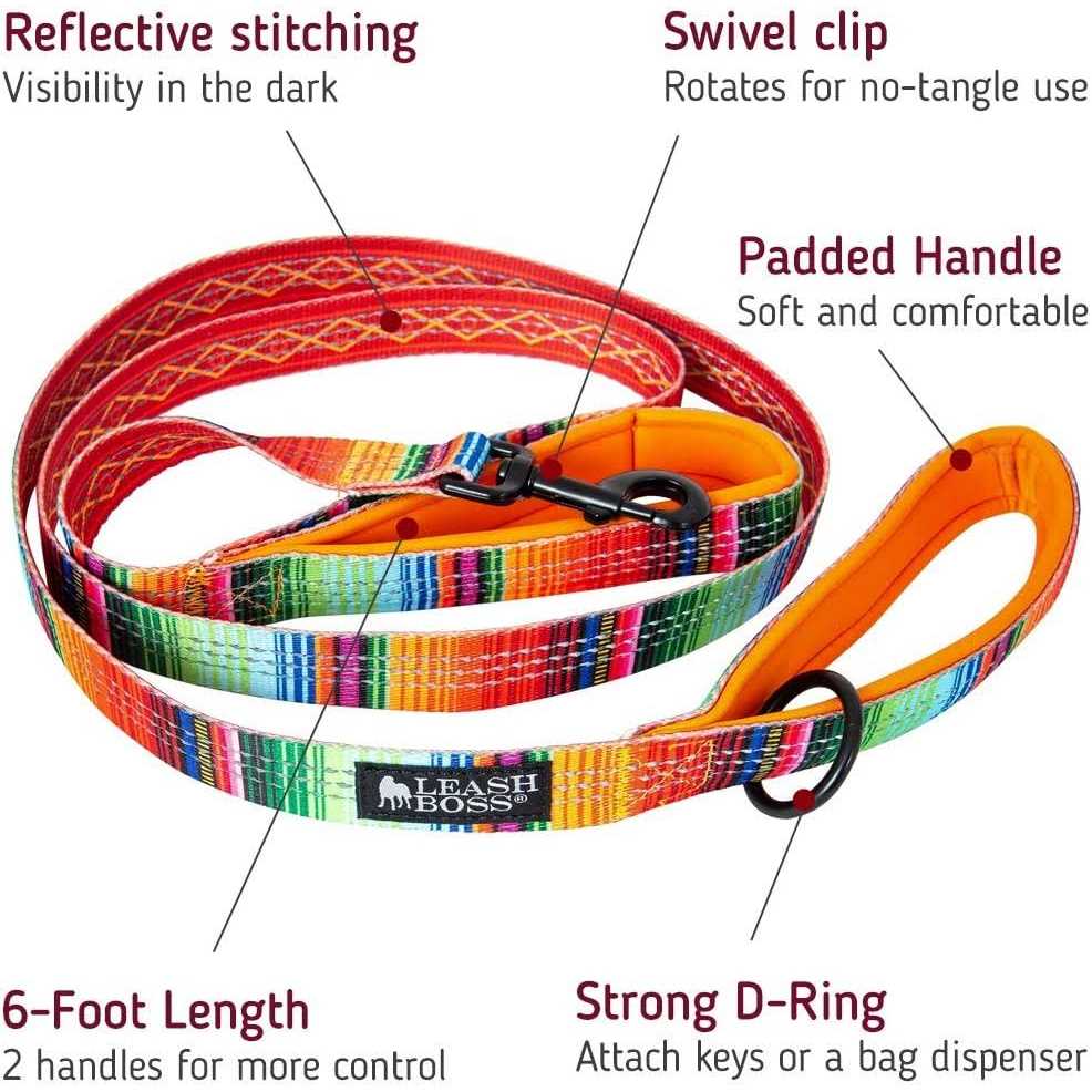 6ft Dog Leash Padded Handle L986671