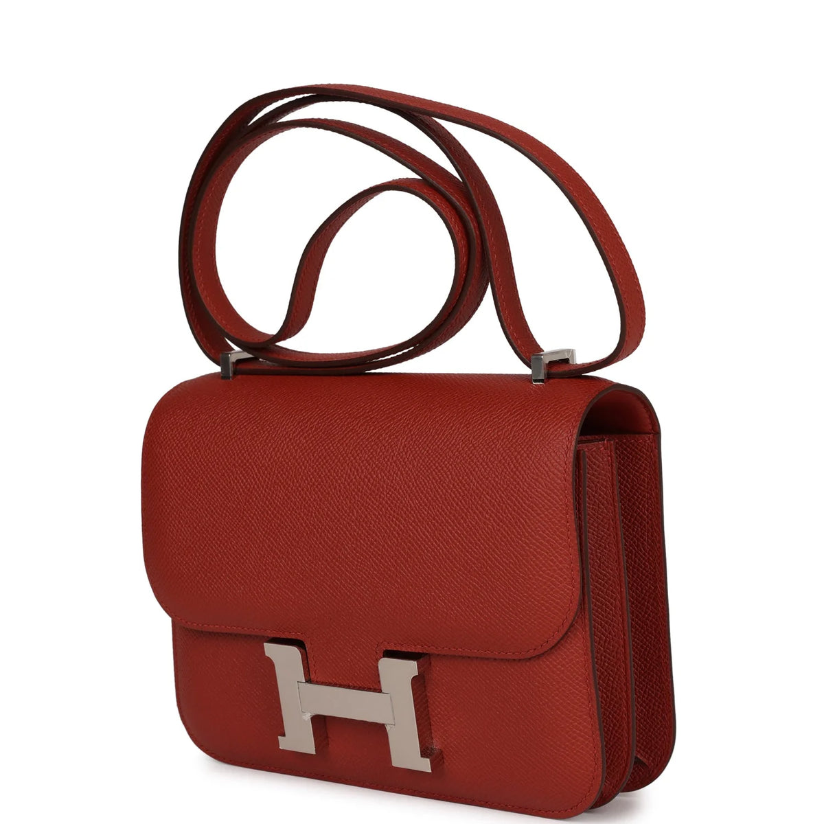 Rouge Venetian Epsom Leather Handbag Z96494
