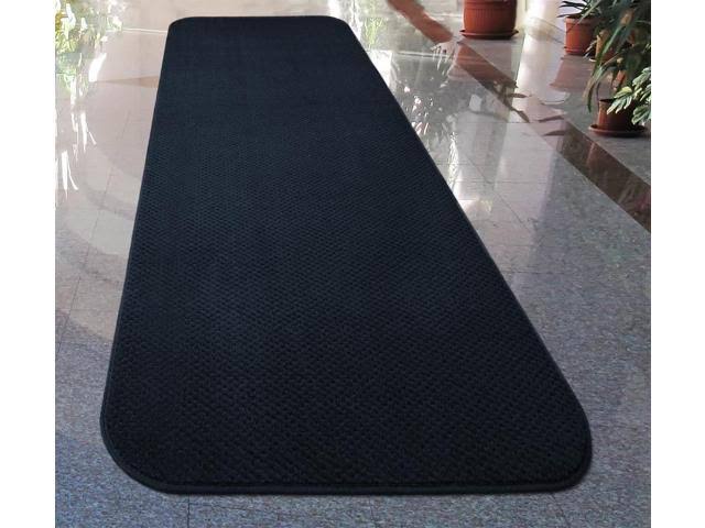 Navy Blue Skid-Resistant Carpet Runner 22 ft. x 36 in. M1922
