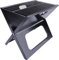 Charcoal BBQ Grill Foldable Black W94545