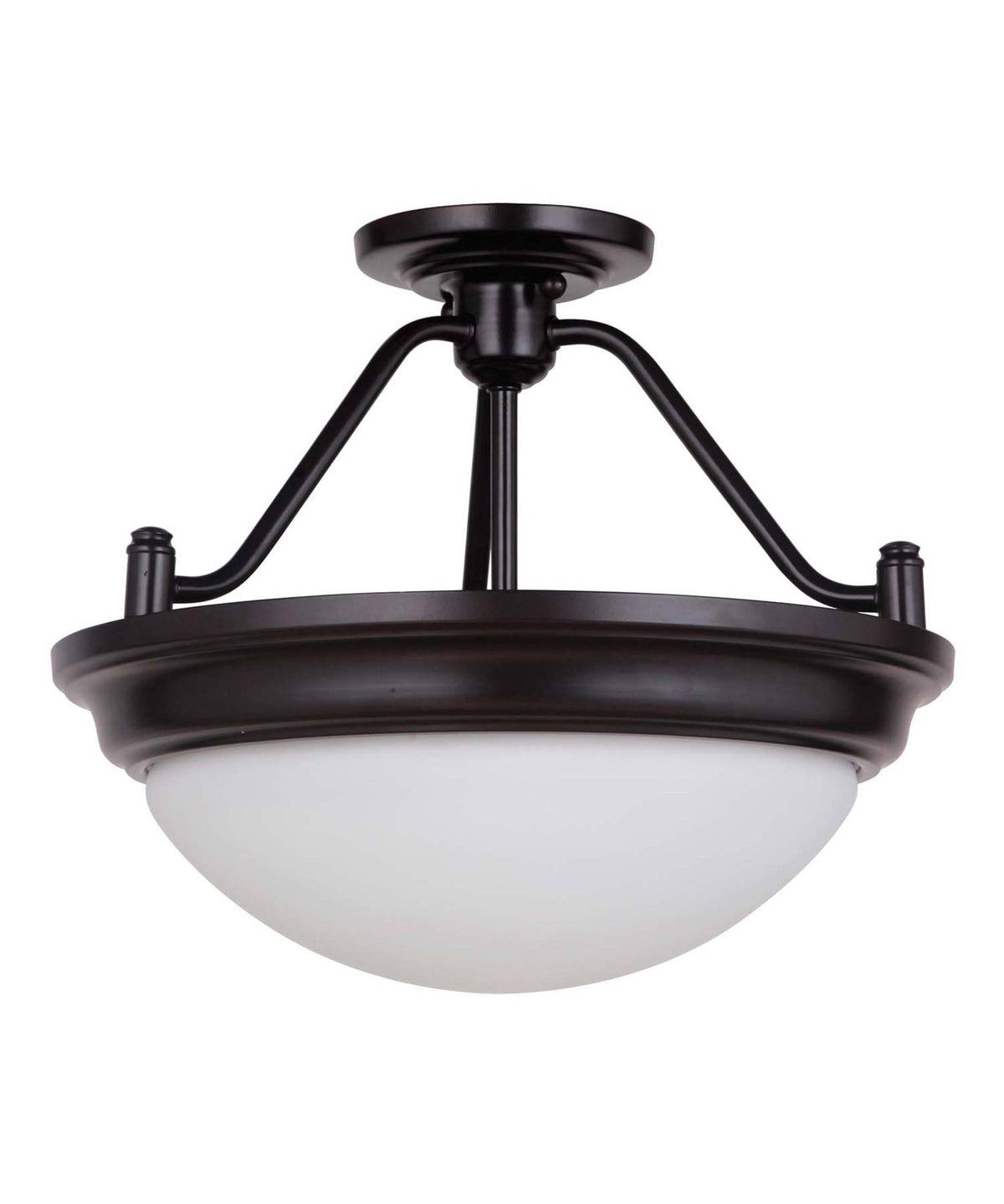 2 Light Semi Flush Oiled Bronze D394