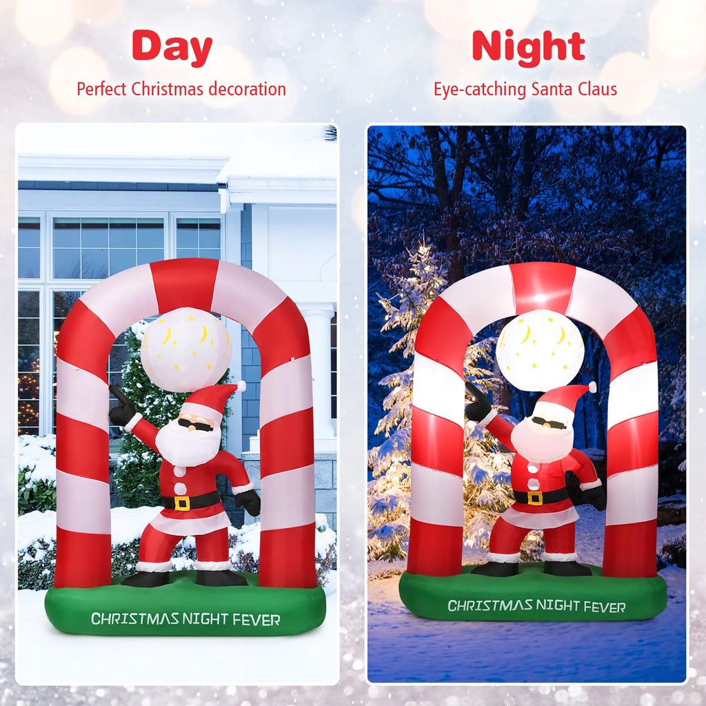 Inflatable Christmas Santa Claus Archway Yard Decoration M737