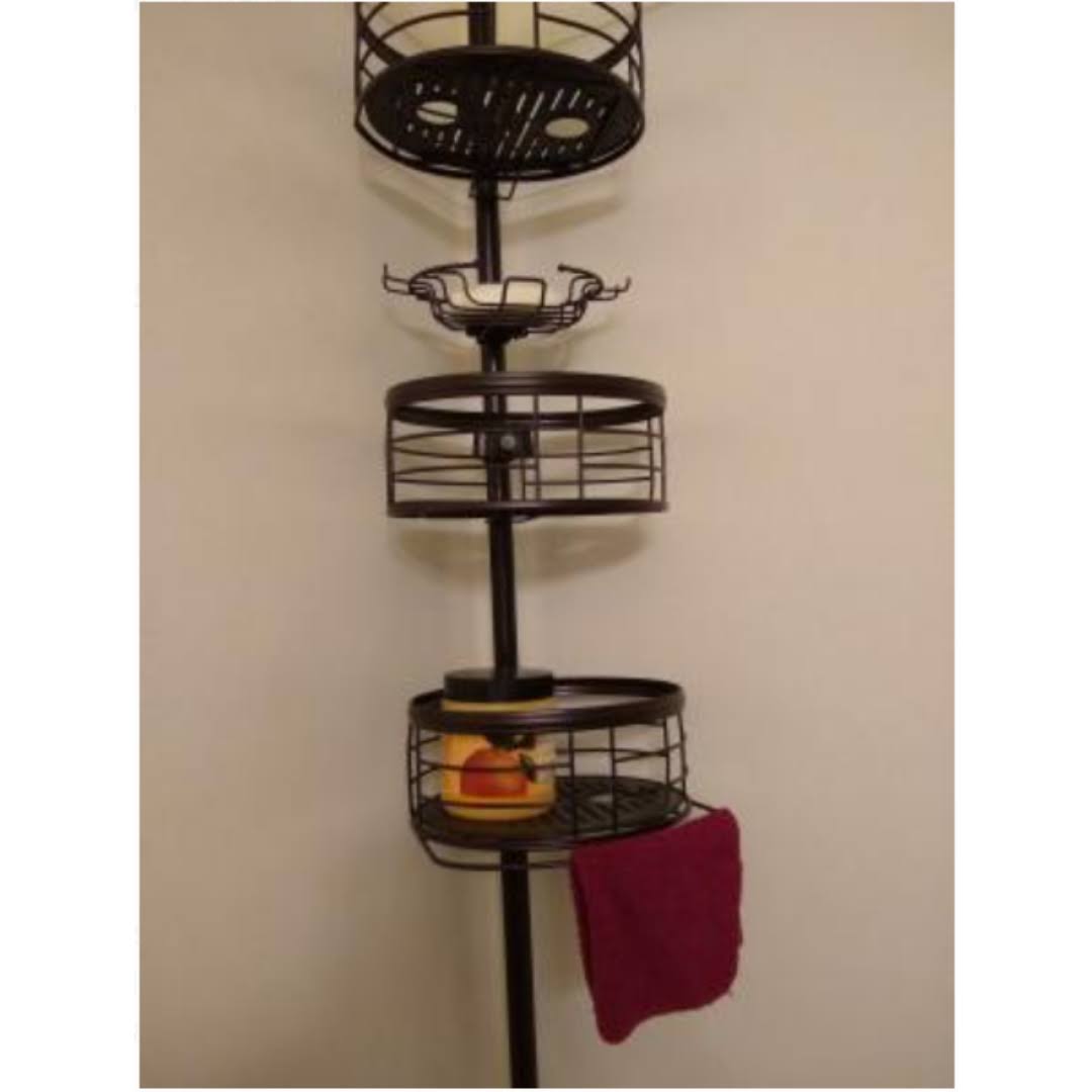 4-Shelf Tension Pole Shower Caddy E338180